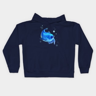 Blue merbird Kids Hoodie